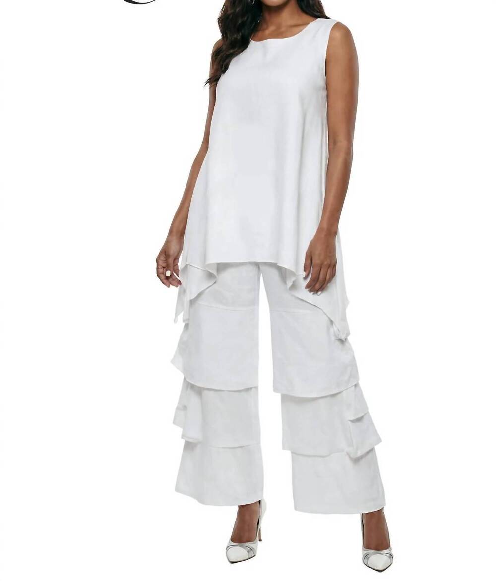 NEW LISA RENE tunic & pant set in white